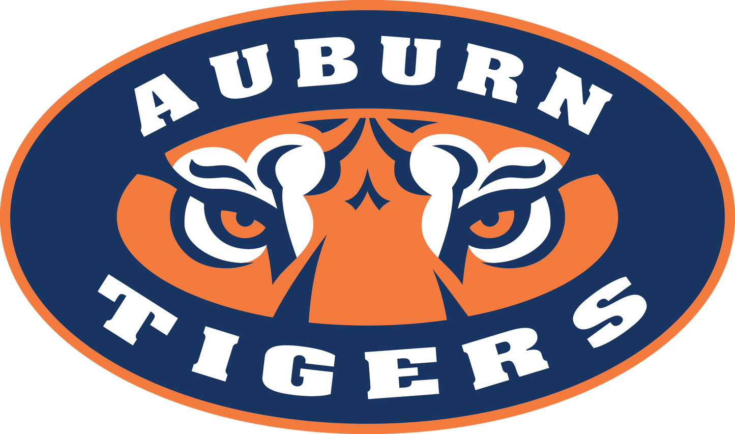 Oval Auburn Tigers logo