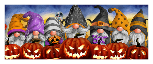 Gnomes Holding Pumpkins