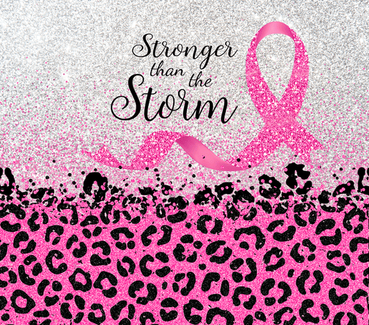 Stronger than the Storm with leopard print