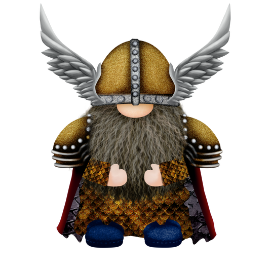 Gnome with Helmet Wings