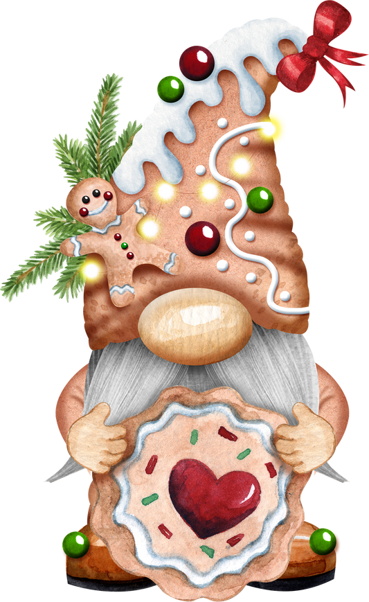 Gnome Holding Gingerbread